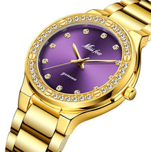Load image into Gallery viewer, MISSFOX Elegant Woman Watch Luxury Brand Female Wristwatch Japan Movt 30M Waterproof Gold Expensive Analog Geneva Quartz Watch

